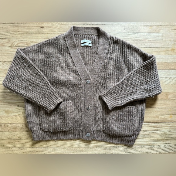 Cordera Ecowool Chunky Cardigan, Acorn - Picture 3 of 4